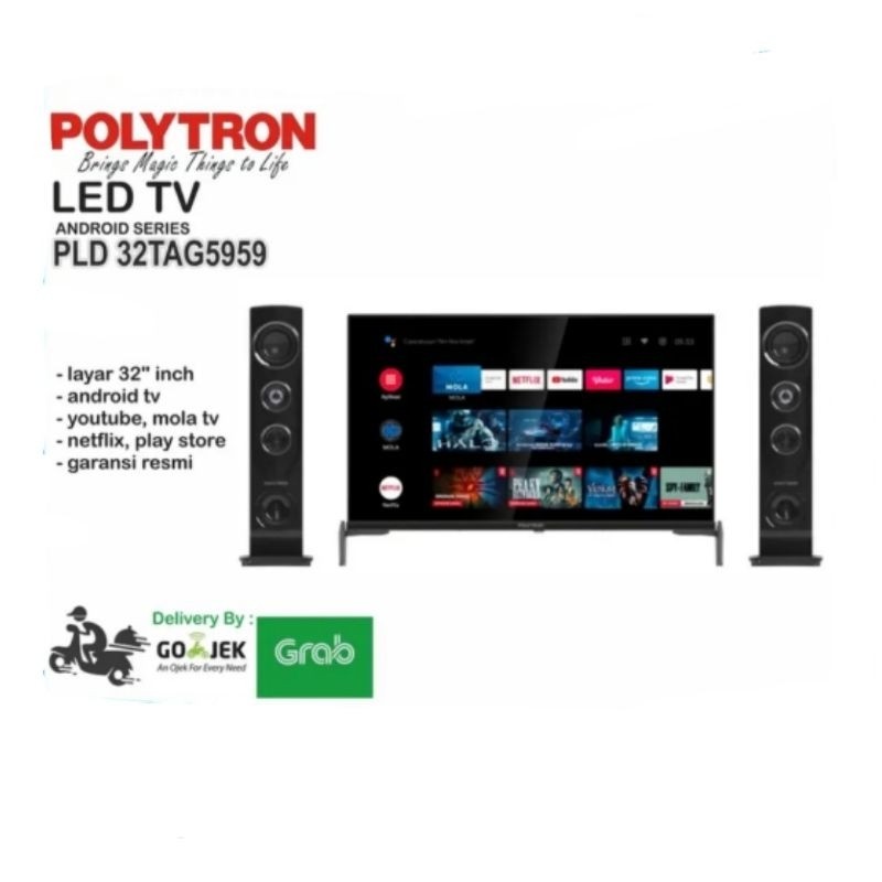 TV LED Polytron 32inch Android  Google TV PLD-32TAG5959 / PLD-32TAG9953