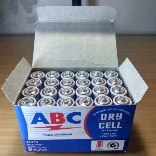 ( 1 Lusin Isi 12 Pcs ) Baterai ABC AA Biru/ Battery ABC A2 Biru