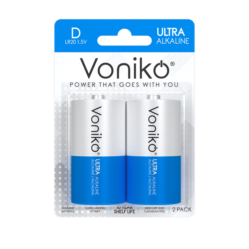 Baterai Alkaline Voniko LR20 D Alkaline Battery Baterai LR 20