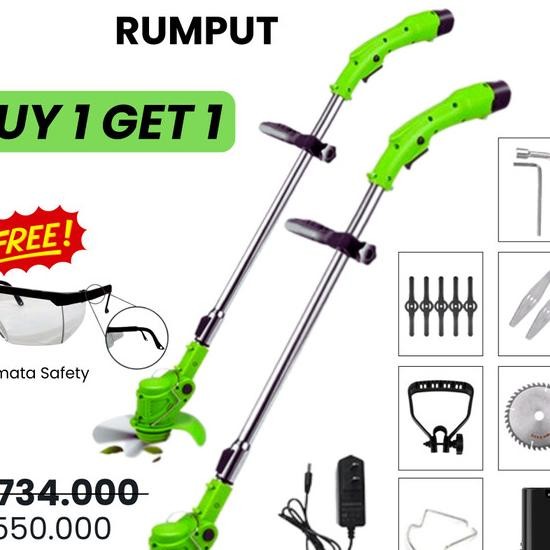 Fligman-Mesin Potong Rumput Battery 12V Mesin Pemotong Rumput Portable