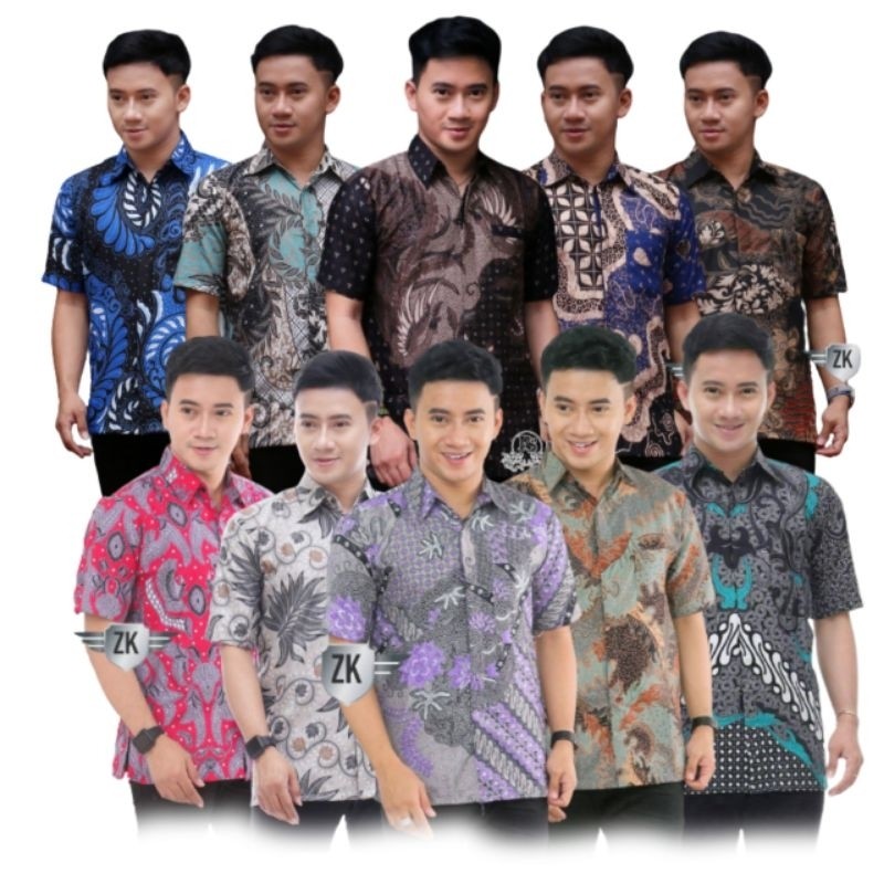Bsju Sinoman Baju Batik Pria Dewasa Kemeja Atasan Kemeja Batik Pria Modern Kmja Batik Atasan Batik L