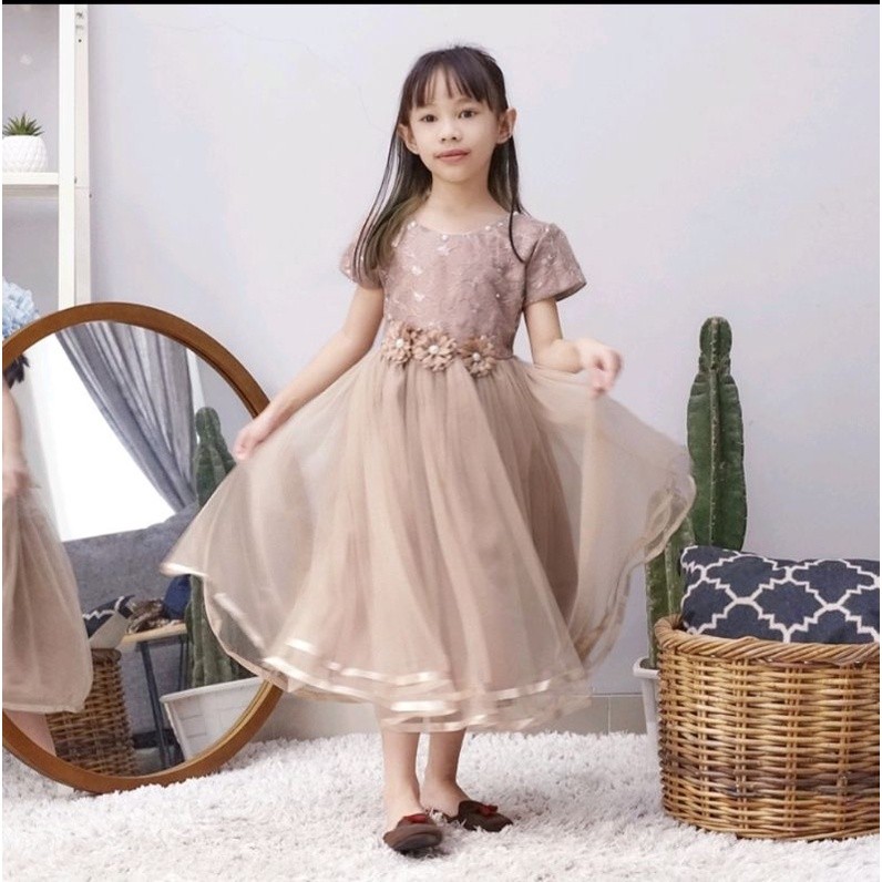 Deres Anak Usia 2 Sampai 10 Dress Anak Perempuan Rok Mini Ansk Fashion Korean Style Dress 1 2 3 4 5 