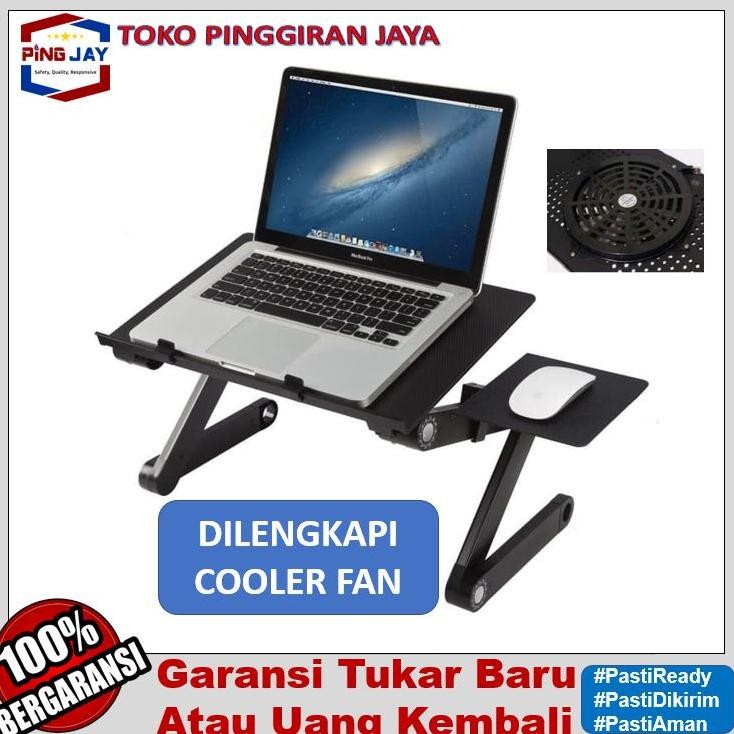 Meja Laptop Portabel With COOLER FAN Meja Laptop Lipat Meja Laptop Kipas Laptop