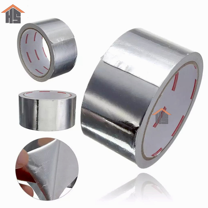 

Sale Aluminium Foil Tape Isolasi Lakban Tahan Panas Ukuran 7,5Cm