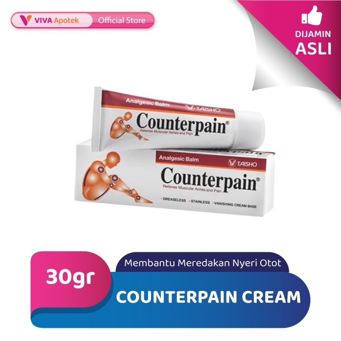 Counterpain Cream untuk Meredakan Nyeri Otot (30 Gram)