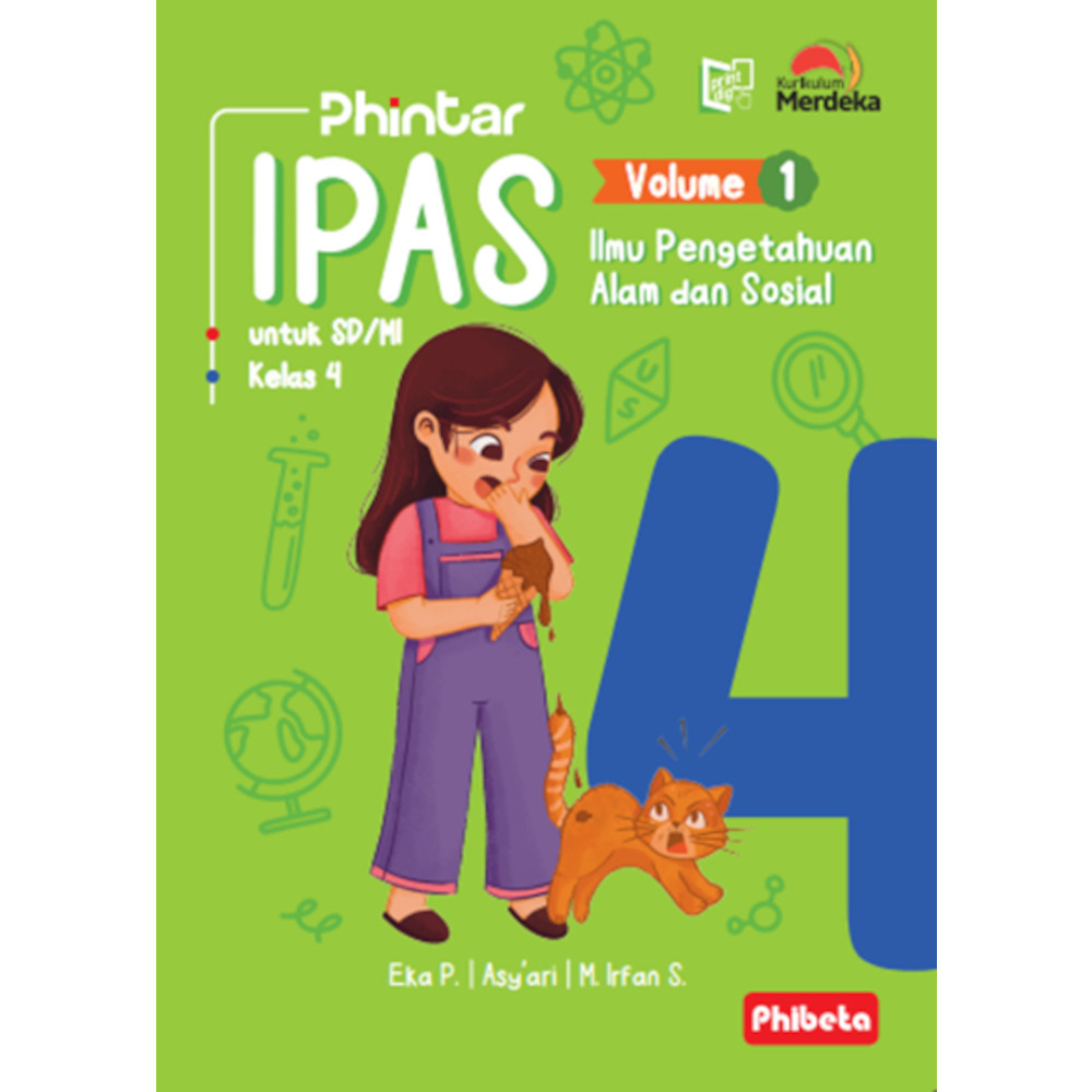 Buku Pelajaran SD / MI Phintar IPAS kelas 4 Vol. 1 Kurikulum Merdeka