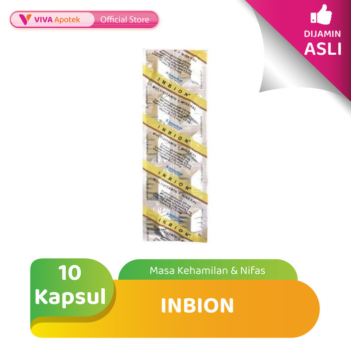 Inbion Vitamin & Mineral untuk Masa Kehamilan & Nifas (10 Kapsul)