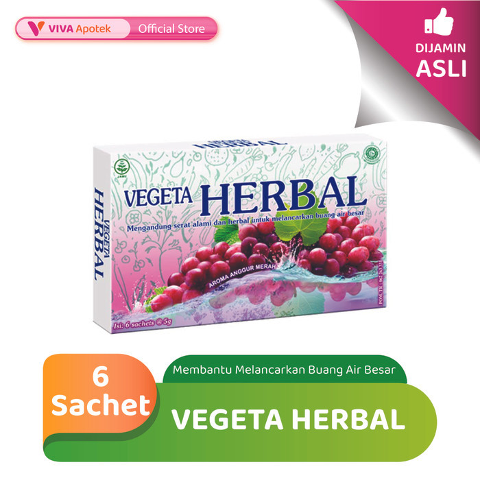 

Vegeta Herbal Membantu Melancarkan Buang Air Besar (6 Sachet)