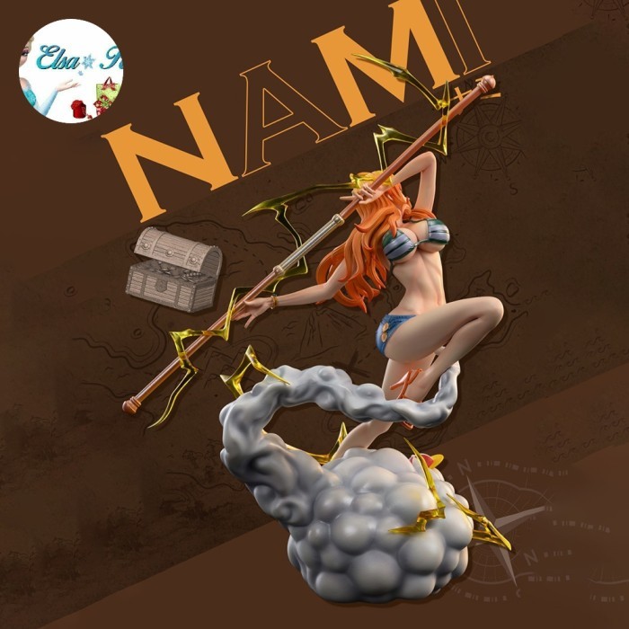 Action Figure Nami Zeus Iu Studio Gk Statue Anime One Piece Favorit