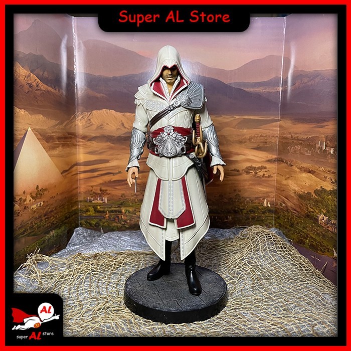 Action Figure Assassin'S Creed Brotherhood - Ezio Auditore - Ubisoft - Hobi Koleksi / Pajangan /