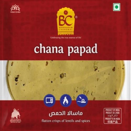 

siap kirim] CHANA PAPAD BHIKHARAM CHANDMAL 200G / Kerupuk India