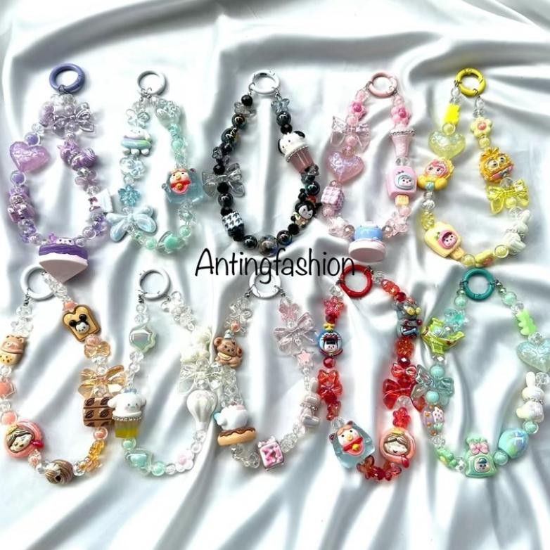 Cuci Gudang Gantungan Hp/Strap Hp/Gantungan Kunci/Gantungan Tas Aseela Karakter Lucu Free Mika Hp Co