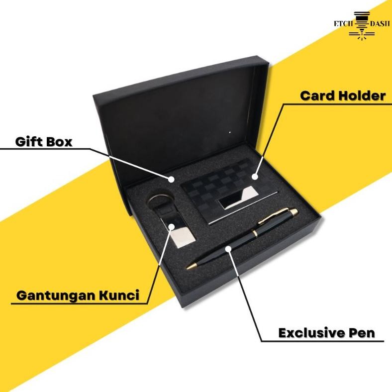 

Super Sale Gift Set Souvenir / Giftset 3 in 1 | Gift Set Souvenir Pulpen, Gantungan Kunci, Card Holder - Exclusive Giftset GS-001 Viral