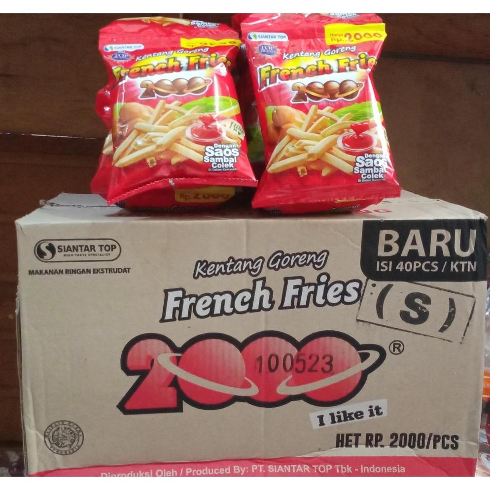 fth-56 Ciki Snack Kentang Saos French Fries 2000 an isi 40 pcs ( 1 dus ) Termurah