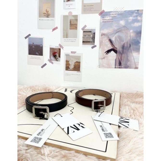 Terlaris Zara Leather Belt // Seventeen Outlet // Murah