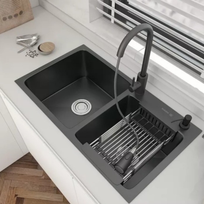 ~@~@~@~@] kitchen sink black 8245 stainless kitchen sink hitam 8245 JKM sink
