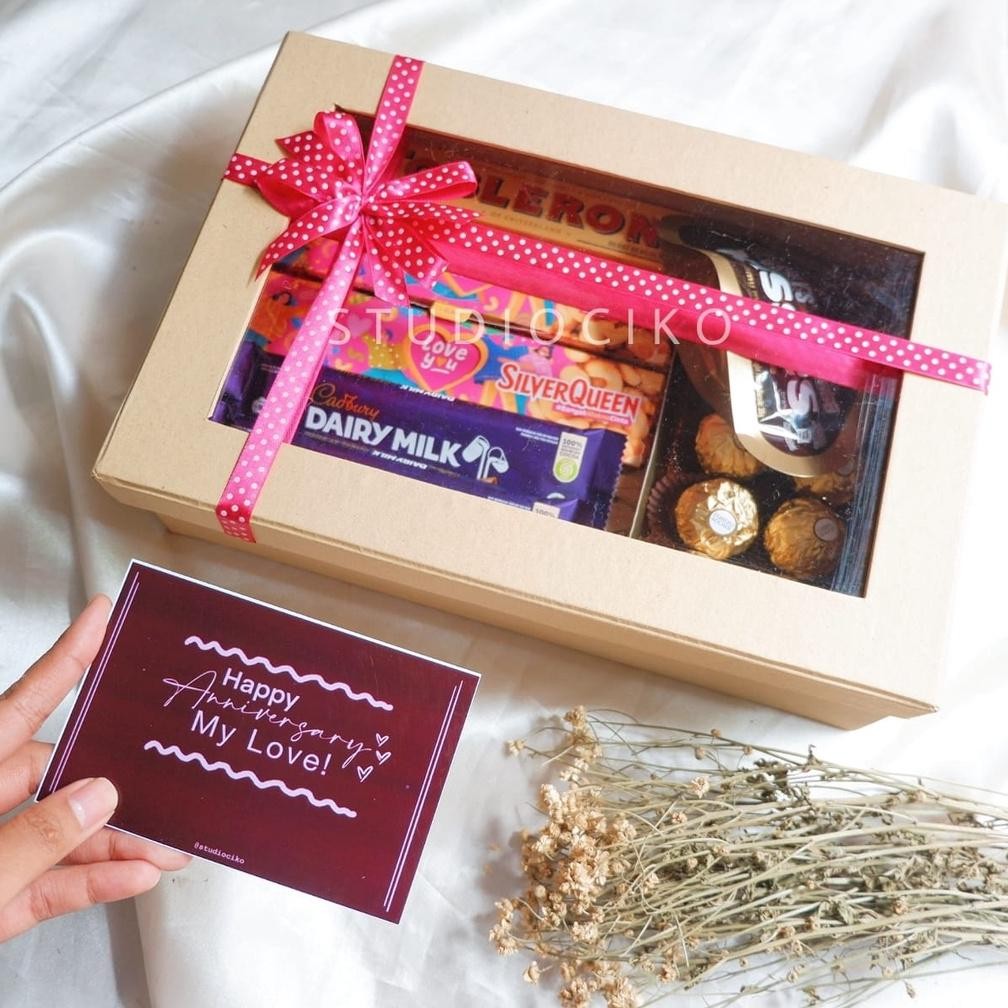 

bas-12 Kado Ulang Tahun Cewek Cowok Wisuda Ultah Hampers Coklat Valentine Gift Box Birthday Sale