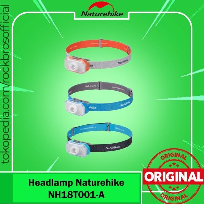 Headlamp Naturehike NH18T001-A Senter Kepala Camping Hiking 220 Lumen