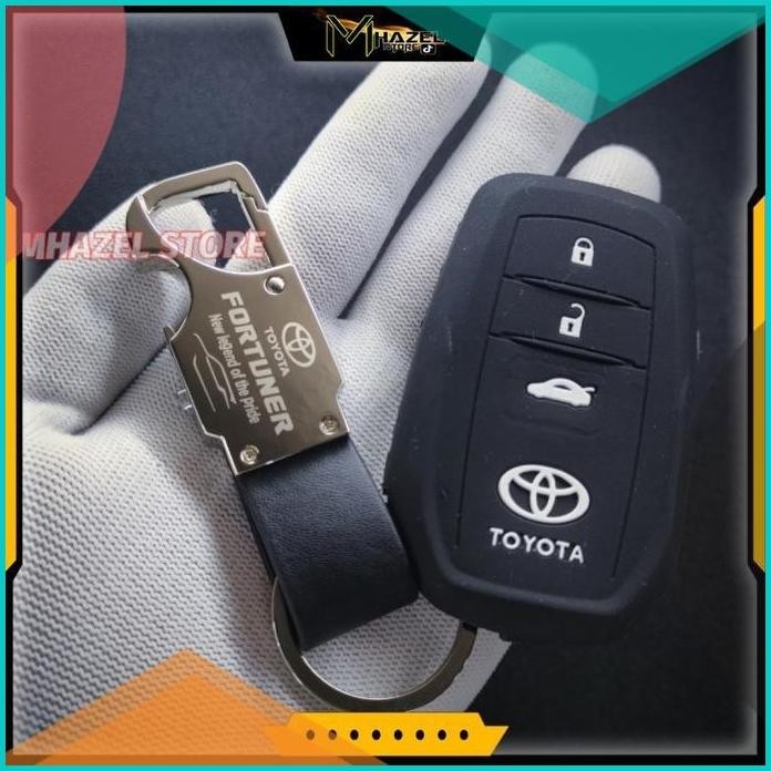 Gantungan kunci CASE REMOTE Mobil TOYOTA FORTUNER Mewah 8JVLZ4 perkaka