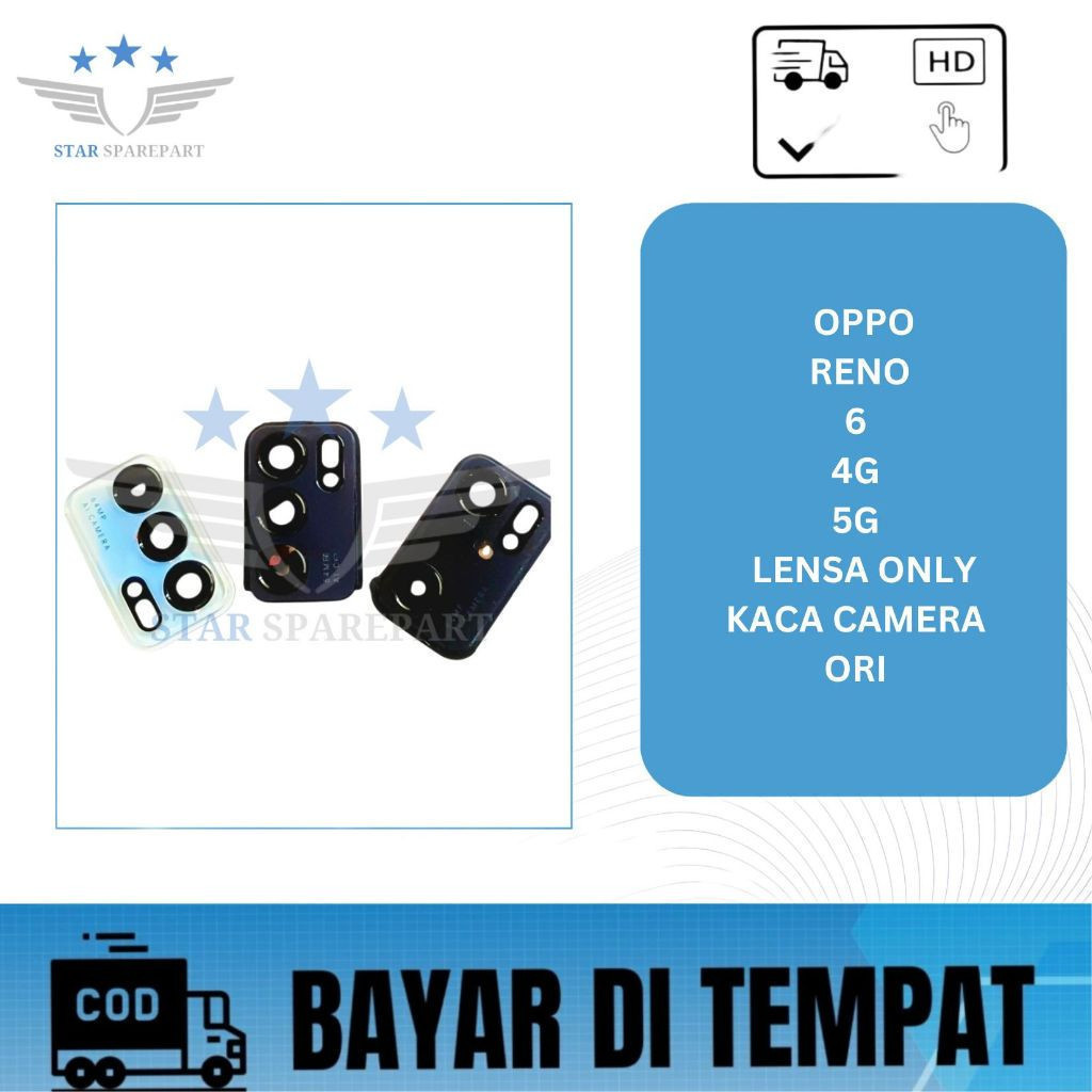 KACA CAMERA OPPO RENO 6 ( 4G / 5G ) ORI ( LENSA ONLY )