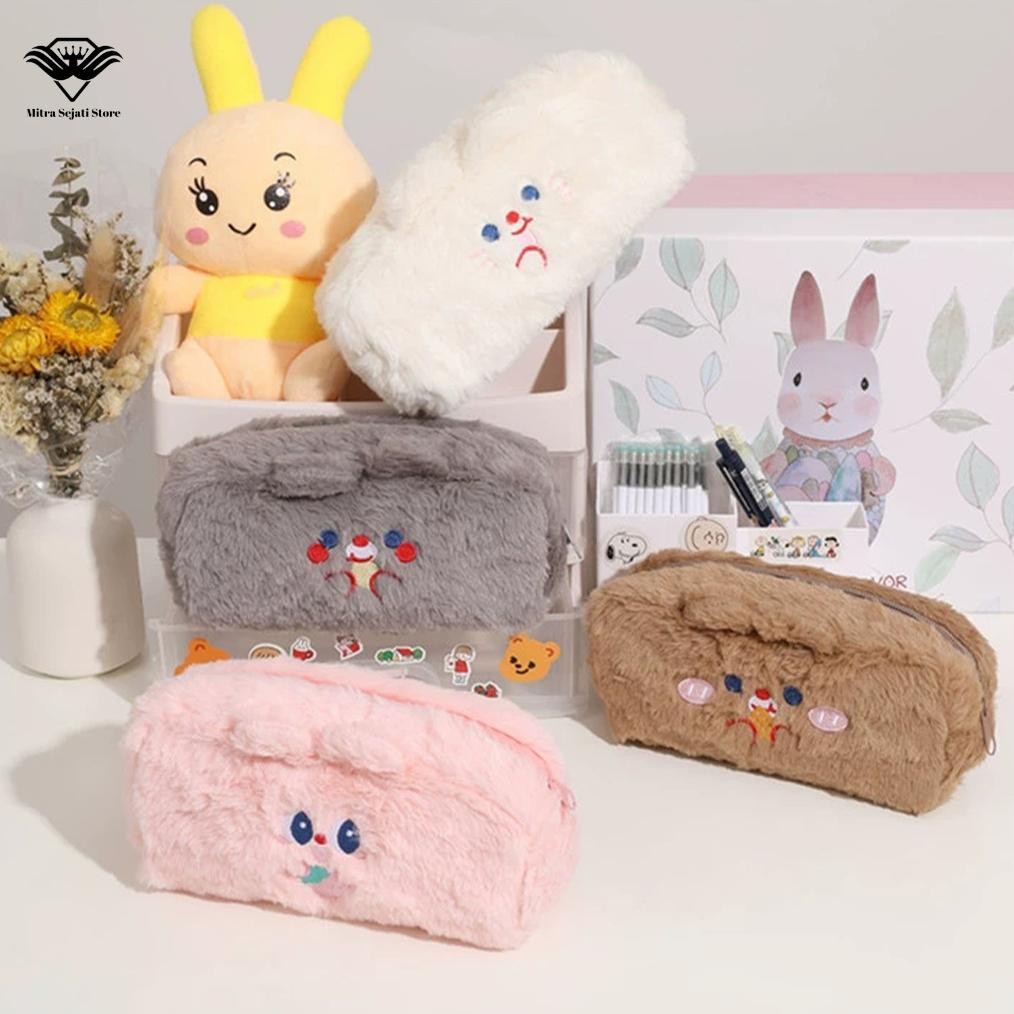 

GTU-712 Kotak Pensil Alat Tulis Anak Motif Karakter Lucu Bahan Bulu Lembut Kapasitas Tinggi - Pencil Case Original