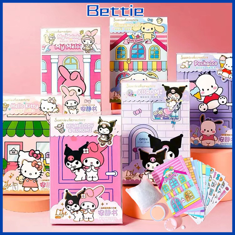 

Bettie Mainan Anak DIY Quiet Book Busy Book Karakter 3D Sticker Busy Book Melody