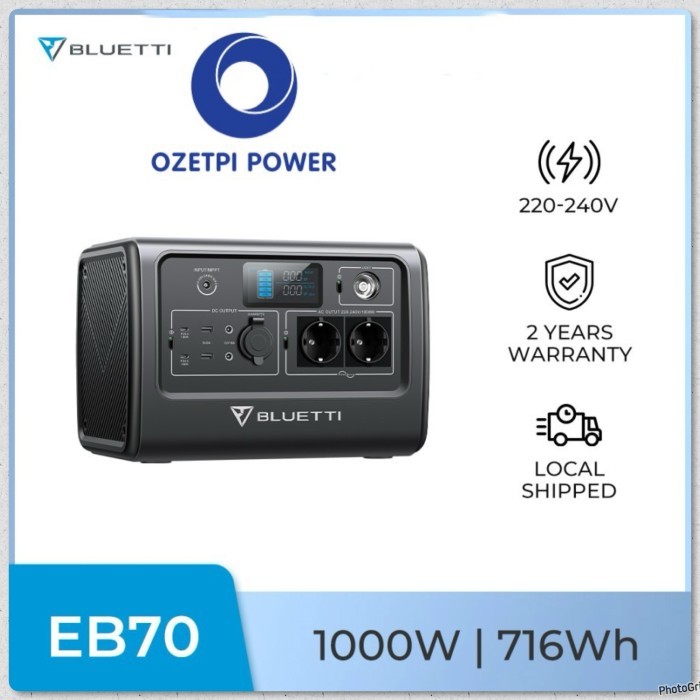 Ready BLUETTI EB70, POWER STATION 720Wh/1000W
