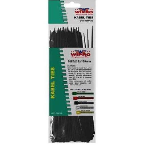 

best seller] WIPRO KABEL TIES CABLE TIE 2.5 X 100MM (10CM) WARNA NEON BLACK