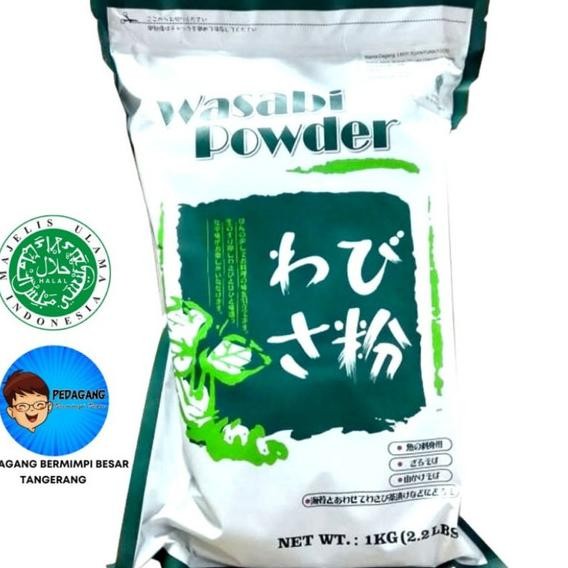 

Wasabi Powder Halal Mui 1Kg / Bubuk Wasabi 1 Kg