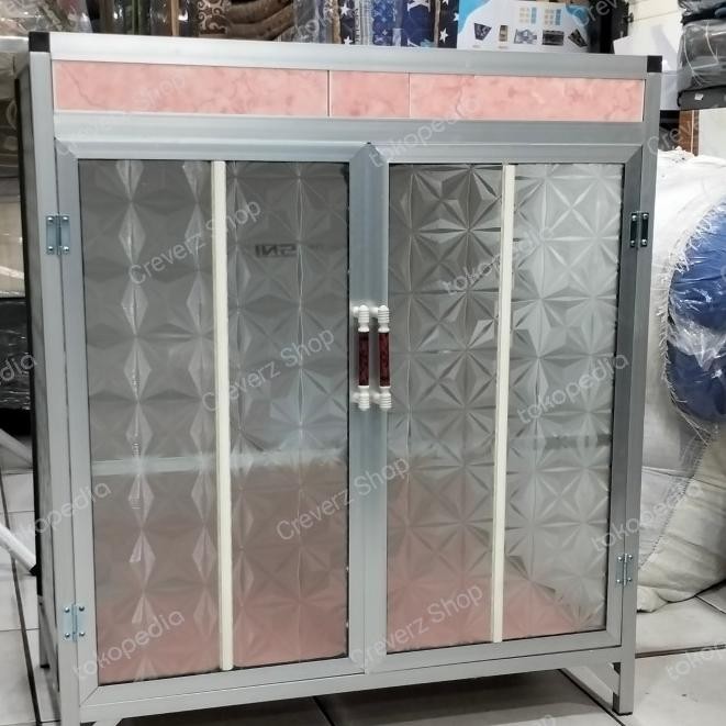 Rak Piring Rak Kompor / Lemari Piring Minimalis 2 Pintu Serbaguna