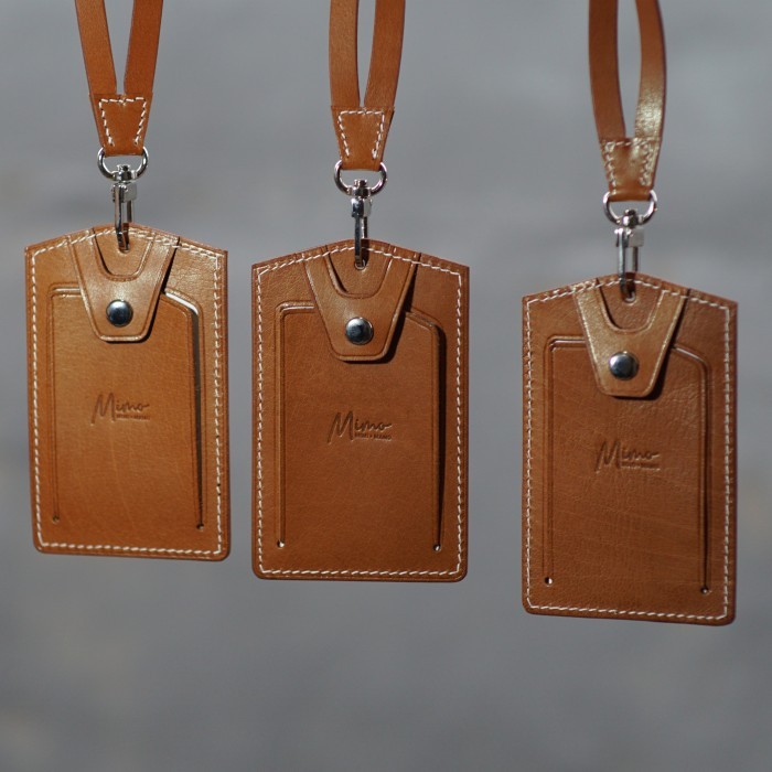 

Terbaru!!! Mimo - Lanyard ID Card Holder dan Luggage Tag Kulit Asli Handmade