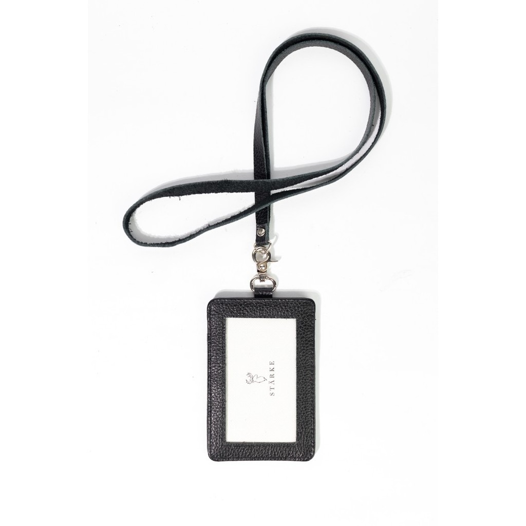 

Terbaru!!! ID Card Holder Kulit Asli Leather Name Tag Hustle Hog Hitam Tekstur