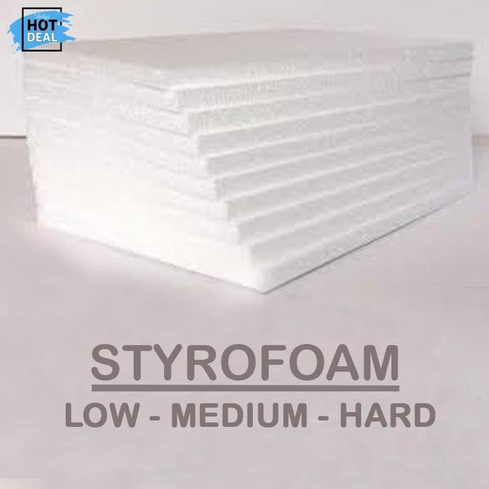 Flash Sale Styrofoam 100X50, Styrofoam Lembaran, Styrofoam Hard, Styrofoam Medium, Styrofoam Low, St