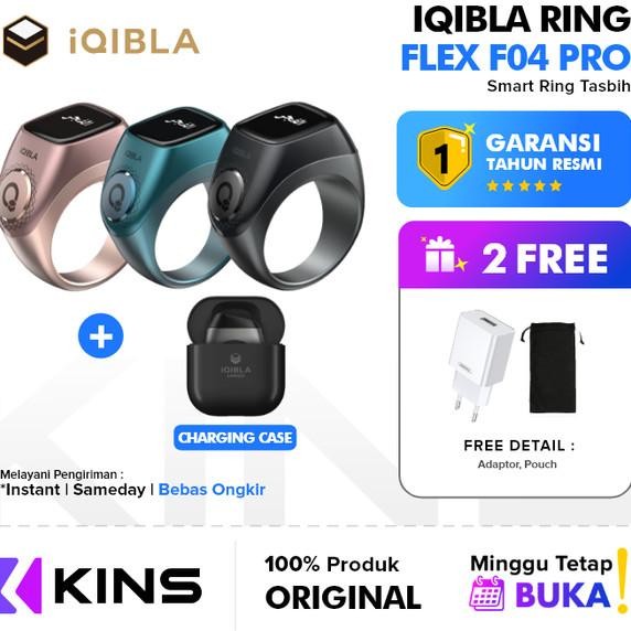 Iqibla Zikr F04 Smart Ring Flex F04 Pro Cincin Tasbih Digital