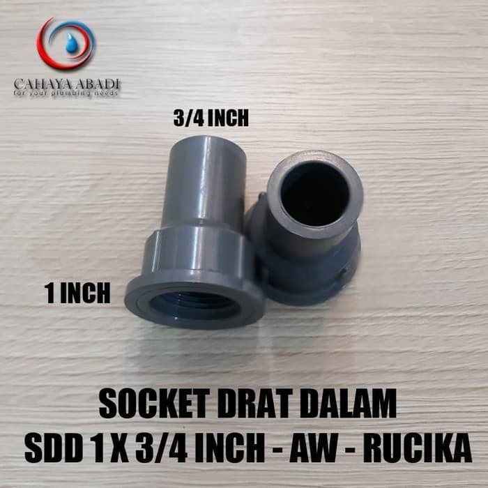 &<&<&<&] FITTING - SOCKET DRAT DALAM - SDD - 1 X 3/4 INCH - AW - RUCIKA