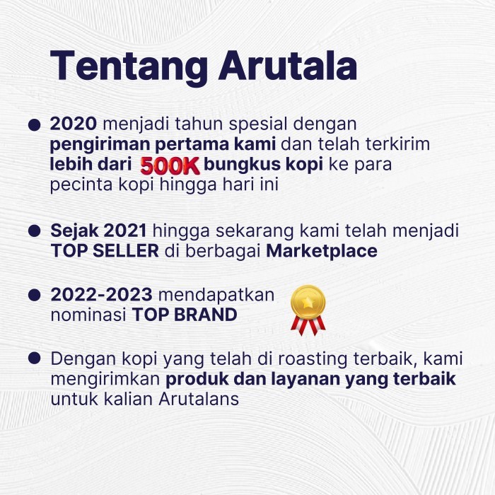 

Arutala Kopi Arabika Gayo Wine 200 Gram