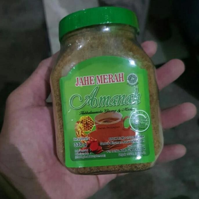 

paling diminati] Jahe plus Habbatussauda Ginseng Madu 330 gr Gram AMANAH BOTOL