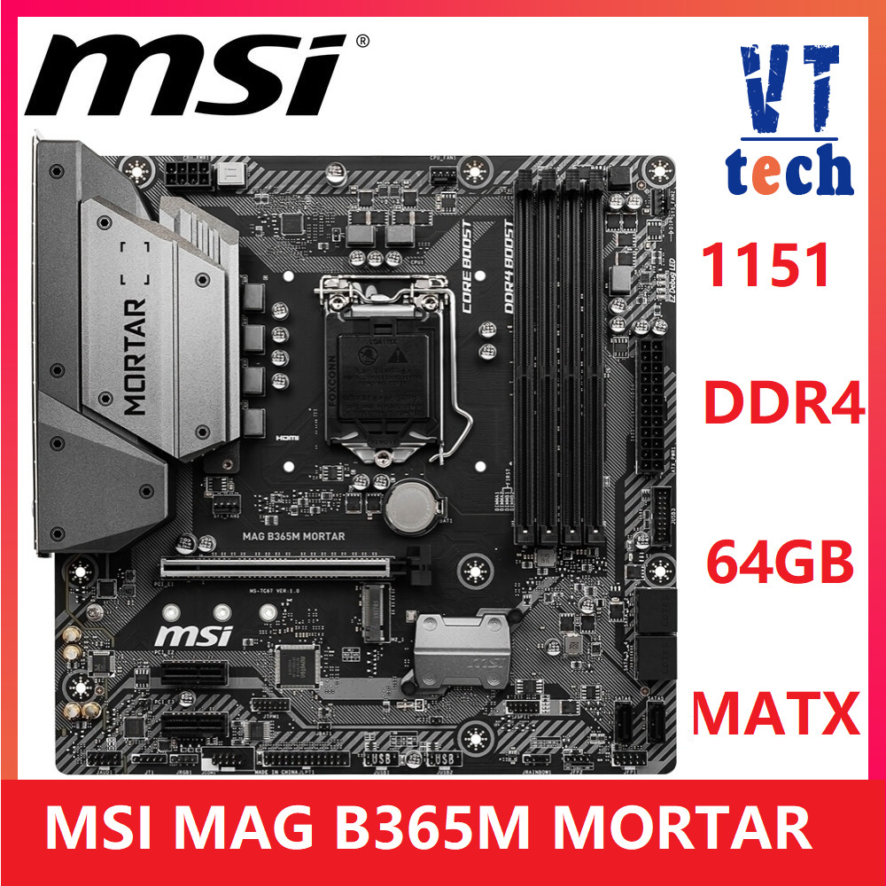 ️MSI B365M MORTAR TITAUIUM B360M BAZOOKA / BAZOOKA PLUS B360 B365 Gaming Motherboard Socket LGA 1151