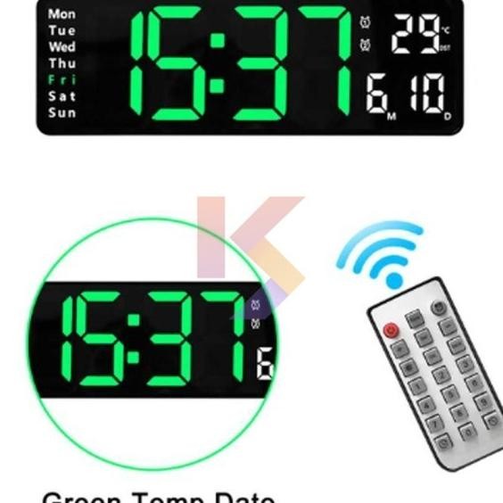 Jam Dinding Digital Nimalis Multifungsi With Remote - 6629