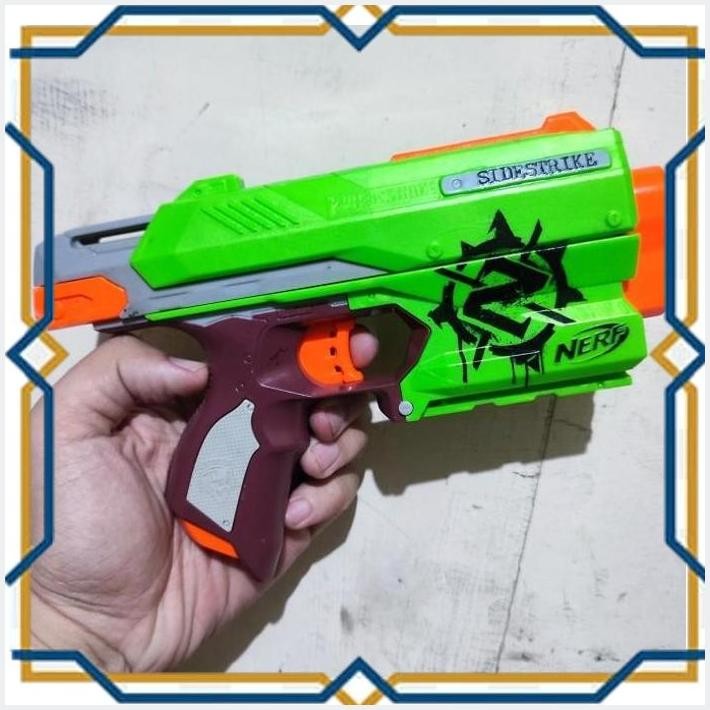 [PAR] MAINAN PISTOL NERF ZOMBIE SIDESTRIKE ORIGINAL BONUS PELURU 2 PCS