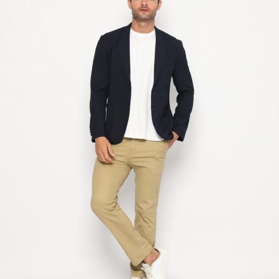 Carlos Moreno Blazer Casual Pria Bfp 32013 Navy Blue