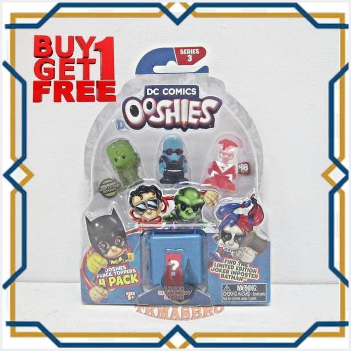 

[MAS] OOSHIES PENCIL TOPPERS SERIES 3 DC COMICS 4 PACK SNI