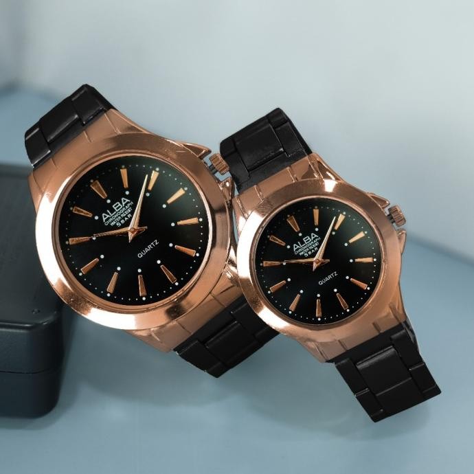 Jam Tangan Couple Alba Rantai Analog