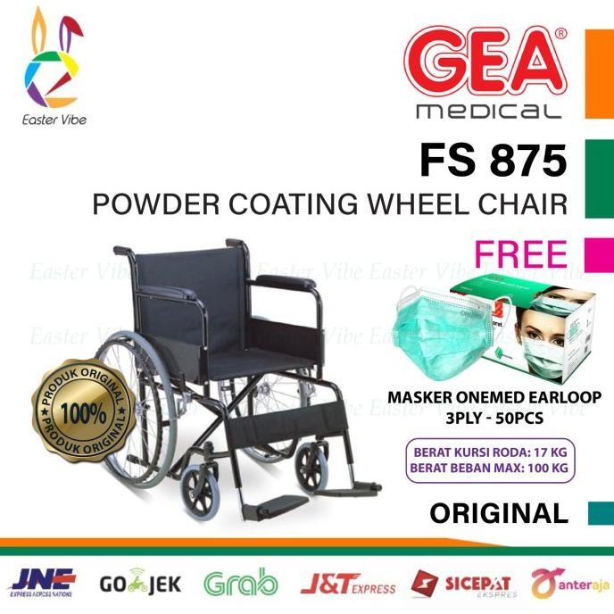 DISKON Kursi Roda GEA FS 875 - Wheelchair FS875 - Kursi Roda Standar