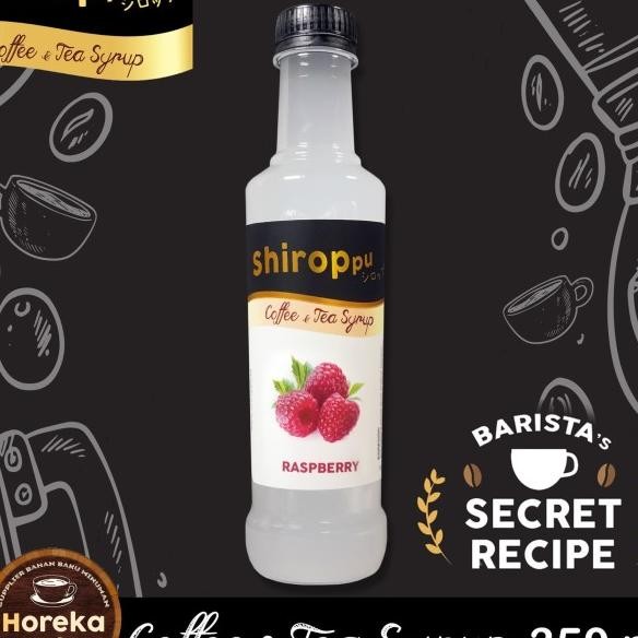 

Raspberry Syrup Coffee & Tea Shiroppu 350Ml| Sirup Tanpa Warna&Pemanis