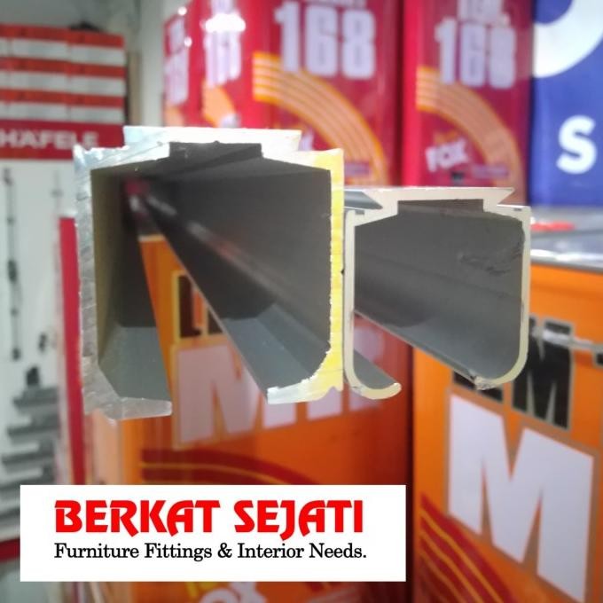 (80 Kg) Roda + Rel Pintu Rumah Sliding Geser Penyekat Partisi Ruangan