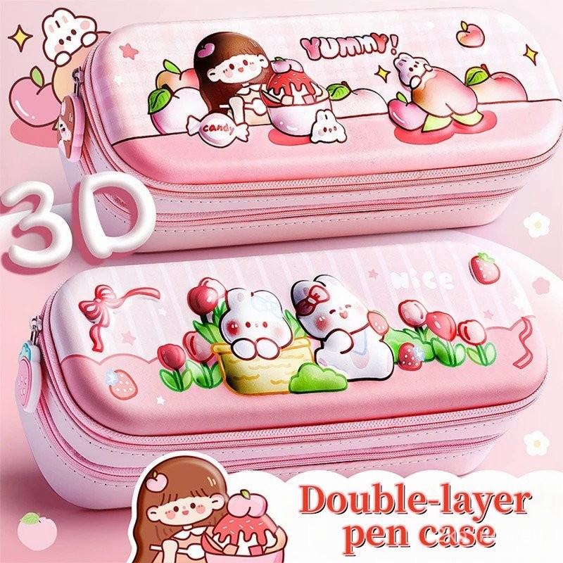 

3D Kawaii Pencil Case EVA Large Capacity Waterproof Light Pencil Box for Student School Supply Stationery bag JWZA