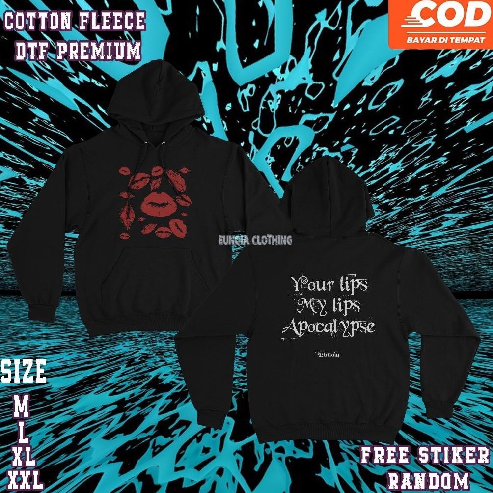 Terbaru Jacket Hoodie Kisses Hoodie Pullover Premium