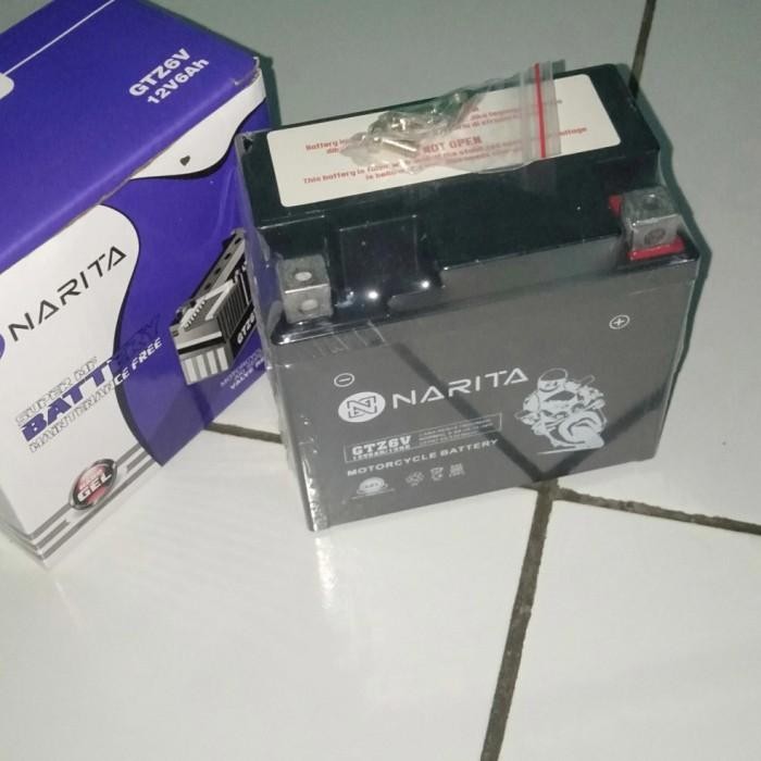 aki accu baterai kering gtz6v NARITA cb150r cb150 150r new supra gtr Import