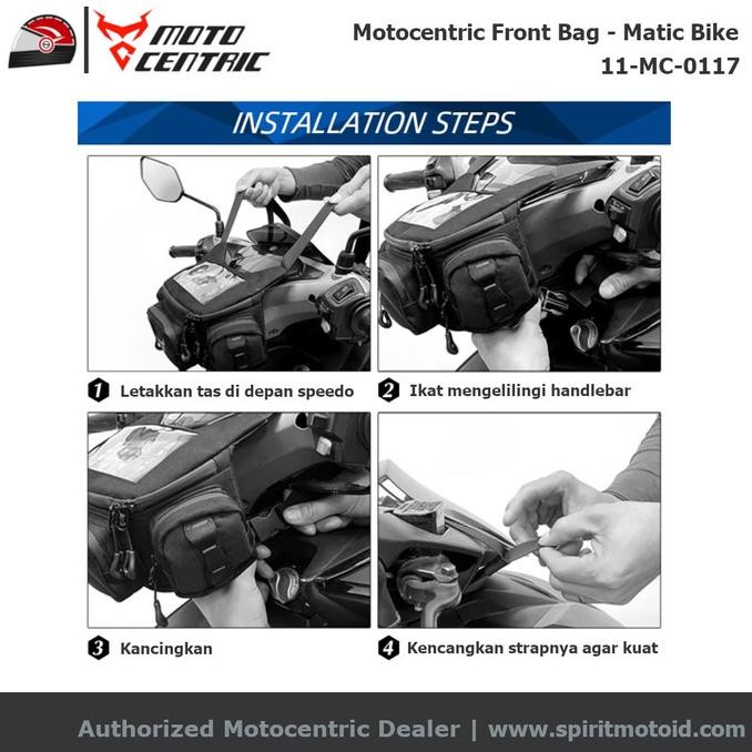 Motocentric Front Bag With Phone Holder | Tas Stang Depan Motor Matic